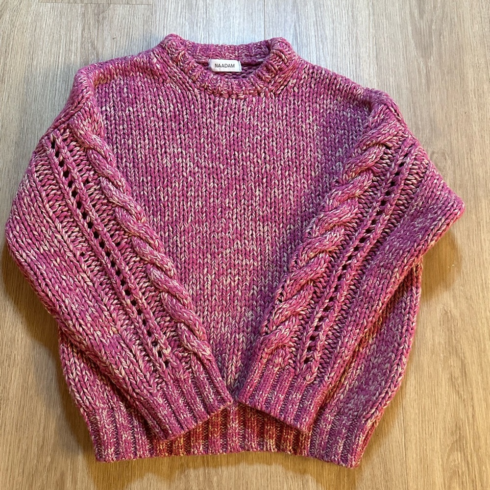 New Naadam textured crewneck sweater.